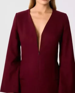 Burgundowa sukienka mini Charm