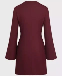 Burgundowa sukienka mini Charm