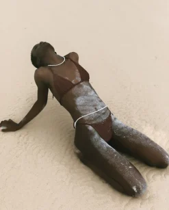 Burgundowy dół od bikini Rio