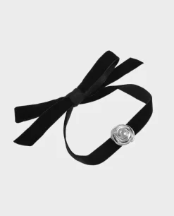 Choker ze srebrną różą Mabillon Argent