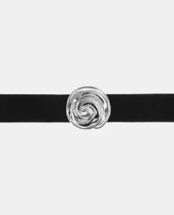Choker ze srebrną różą Mabillon Argent