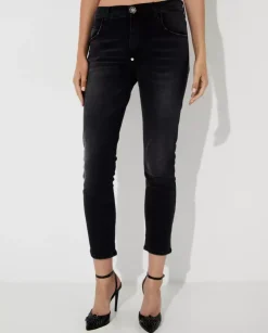 Ciemnoszare jeansy Ex Boyfriend Fit