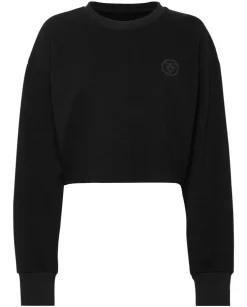 Czarna bluza o krótkim kroju