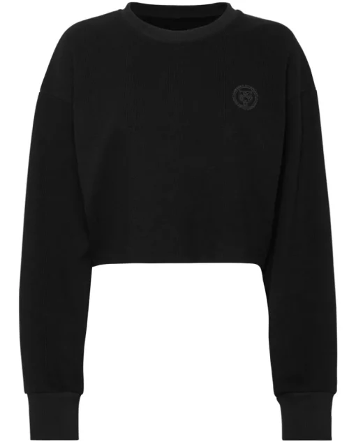 Czarna bluza o krótkim kroju