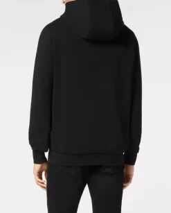Czarna bluza z kapturem LS