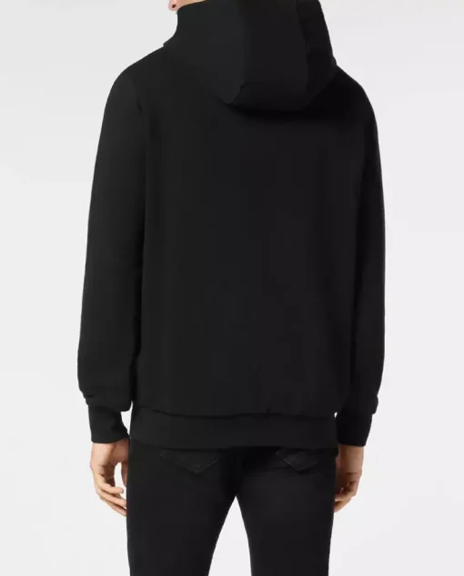 Czarna bluza z kapturem LS