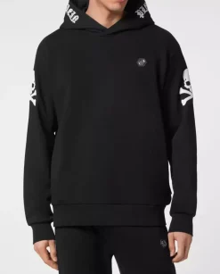 Czarna bluza z kapturem Skull&Bones