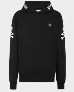 Czarna bluza z kapturem Skull&Bones