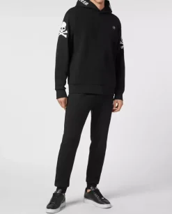 Czarna bluza z kapturem Skull&Bones