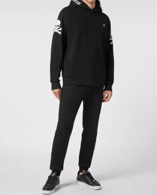 Czarna bluza z kapturem Skull&Bones