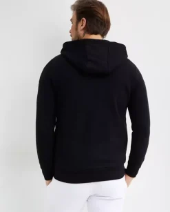 Czarna bluza z kapturem z logo