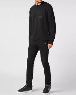 Czarna bluza z logo Gothic