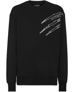 Czarna bluza ze srebrną aplikacją