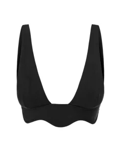 Czarna góra od bikini Bardot