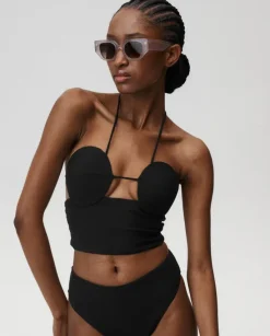 Czarna góra od bikini Naomi