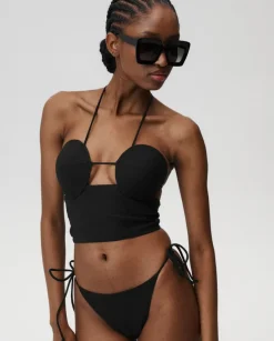 Czarna góra od bikini Naomi