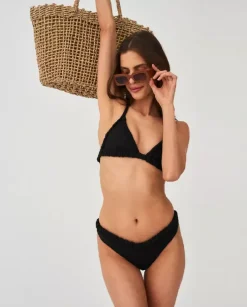 Czarna góra od bikini Self Portrait