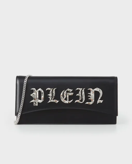 Czarna kopertówka z logo Gothic