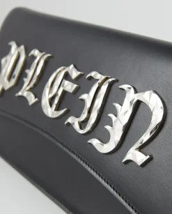 Czarna kopertówka z logo Gothic