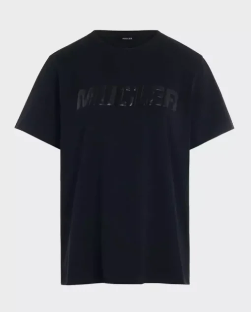 Czarna koszulka Mugler Logo T-Shirt