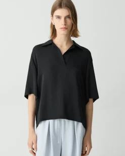 Czarna koszulka polo