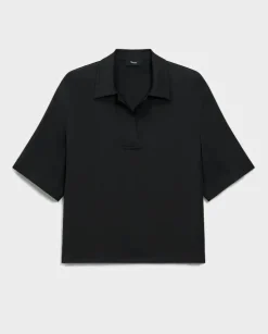 Czarna koszulka polo