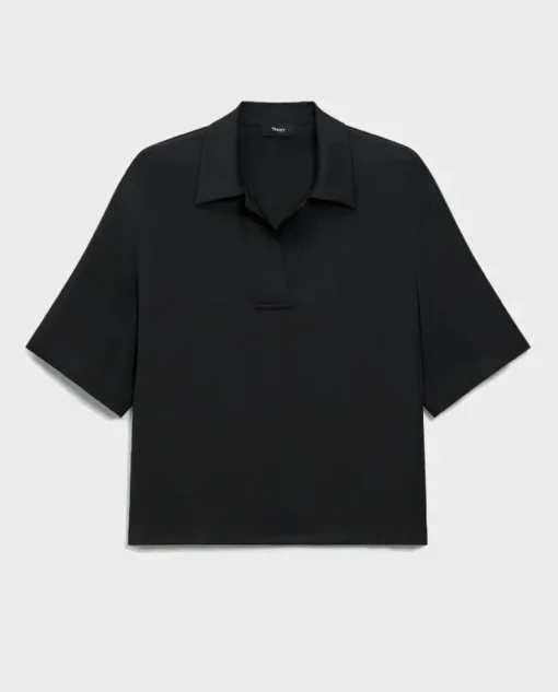 Czarna koszulka polo