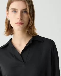 Czarna koszulka polo