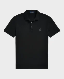 Czarna koszulka polo Custom Slim Fit