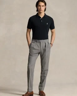 Czarna koszulka polo Custom Slim Fit