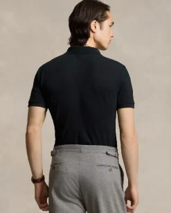 Czarna koszulka polo Custom Slim Fit