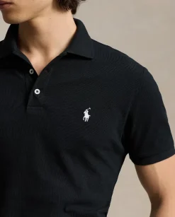 Czarna koszulka polo Custom Slim Fit