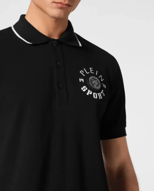 Czarna koszulka polo SS Tiger