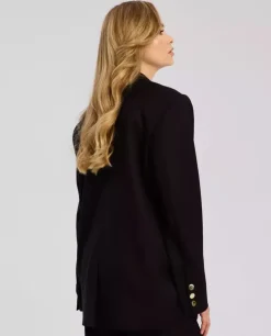 Czarna marynarka oversize Leida