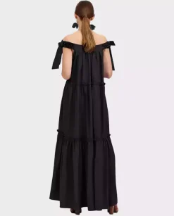 Czarna maxi sukienka Corato