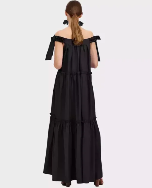 Czarna maxi sukienka Corato