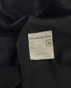 Czarna ramoneska ze skóry