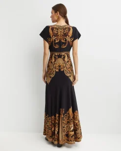 Czarna sukienka maxi