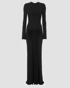 Czarna sukienka maxi