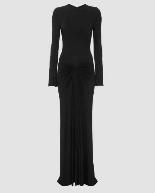 Czarna sukienka maxi