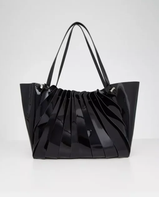 Czarna torba na ramię shopper Cabas