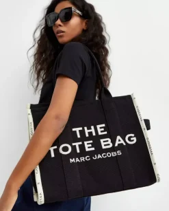 Czarna torba na ramię The Jacquard Large Tote