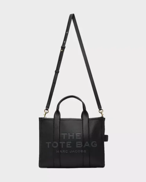 Czarna torba The Leather Medium Tote