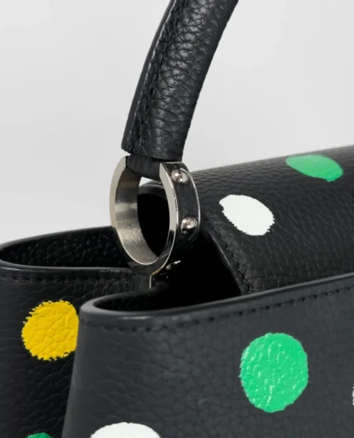 Czarna torebka Louis Vuitton x Yayoi Kusama
