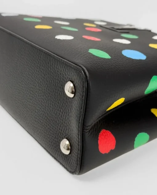 Czarna torebka Louis Vuitton x Yayoi Kusama
