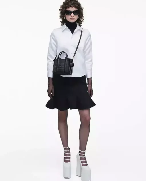 Czarna torebka the Leather Crossbody Tote