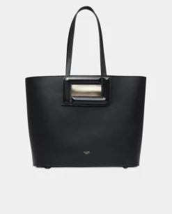 Czarna torebka typu shopper