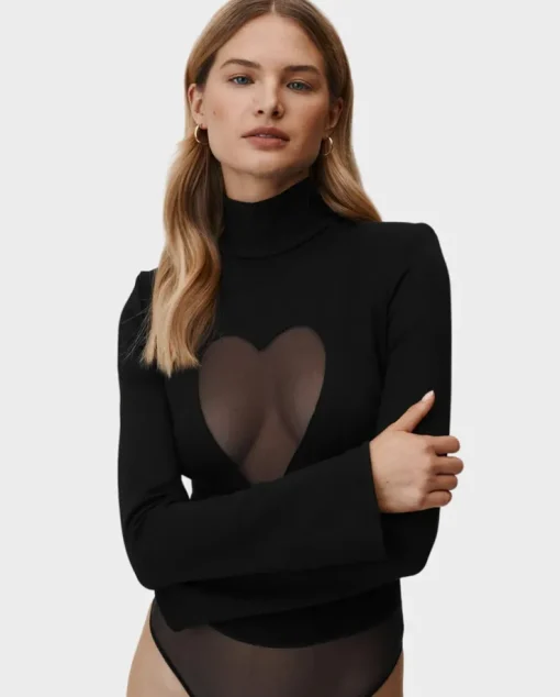 Czarne body Heart Out