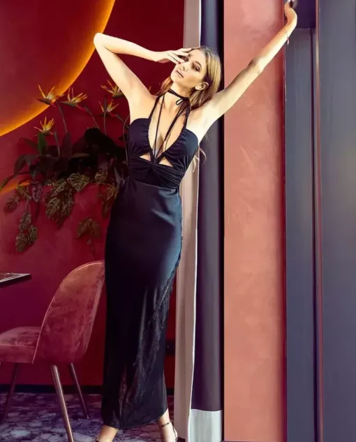 Czarne body z wycięciami Midnight Cutout