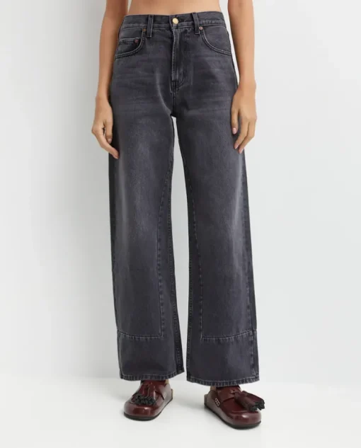 Czarne jeansy culotte Marcel